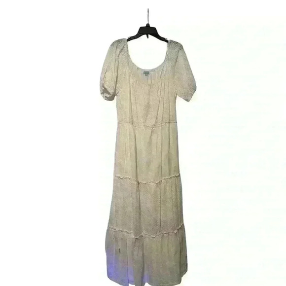 Draper James Eyelet Maxi Dress White XXL - Picture 1 of 6